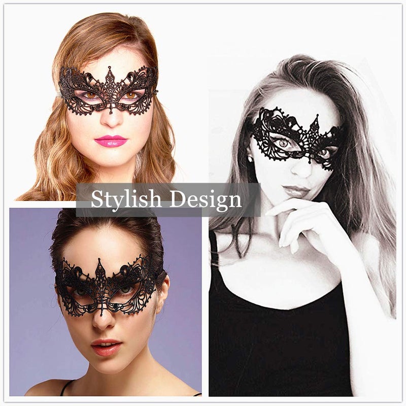 Exlinonline Lace Masquerade Mask for Wome Adult,Soft Gentle Material,Specially For Costume,Thememed Party - Image 3
